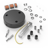 Calex Creations Plafond plaat - Zwart - 3 gaten