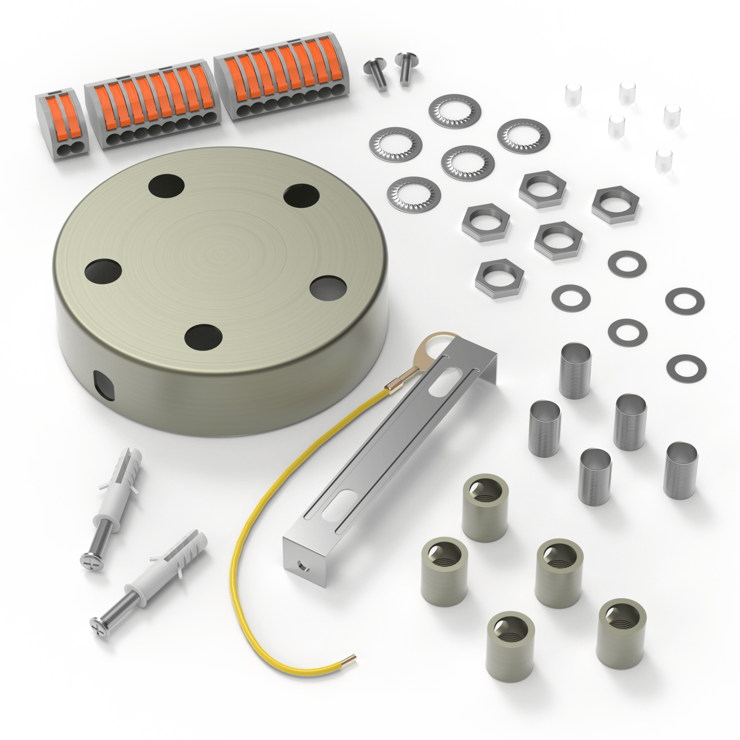 Calex Creations Plafond plaat - Brons - 5 gaten