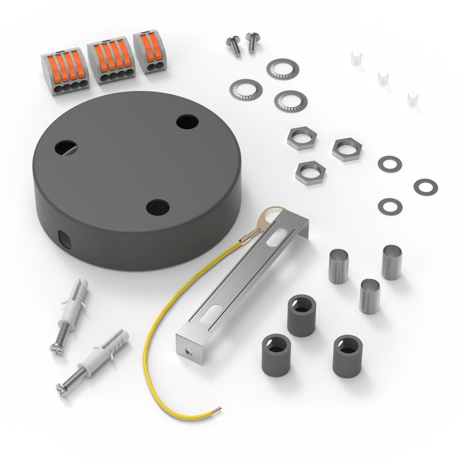 Calex Creations Plafond plaat - Beton - 3 gaten