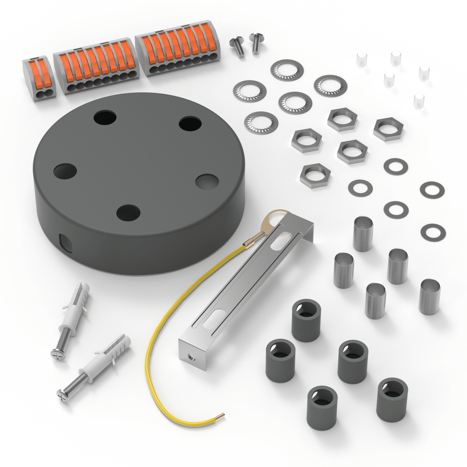 Calex Creations Plafond plaat - Beton - 5 gaten