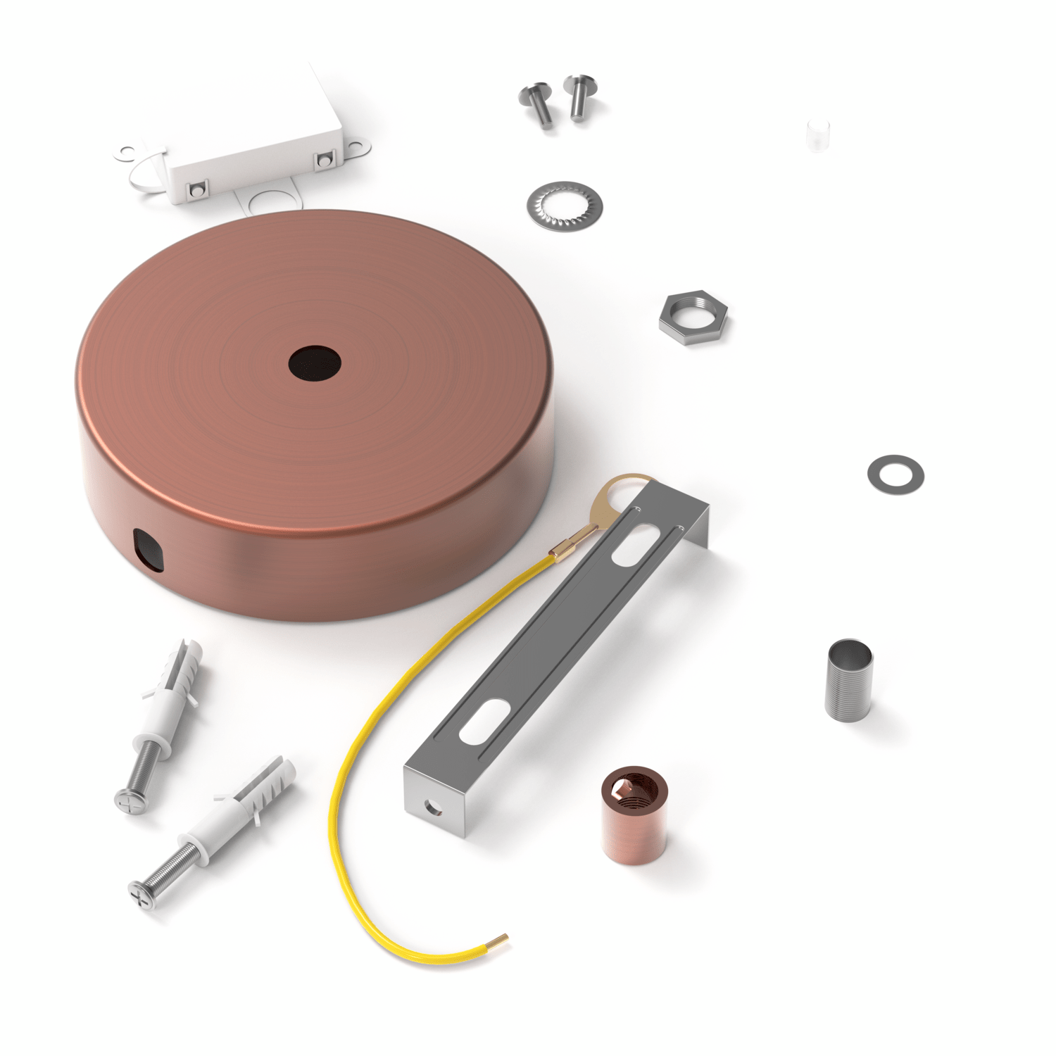 Calex Creations Plafond plaat - Koper - 1 gat