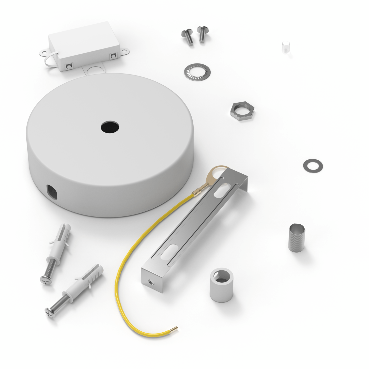 Calex Creations Plafondplaat - 1 gat - Wit