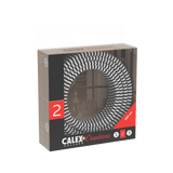 Calex Creations Textiel kabel - Zwart/Wit - 1.5meter