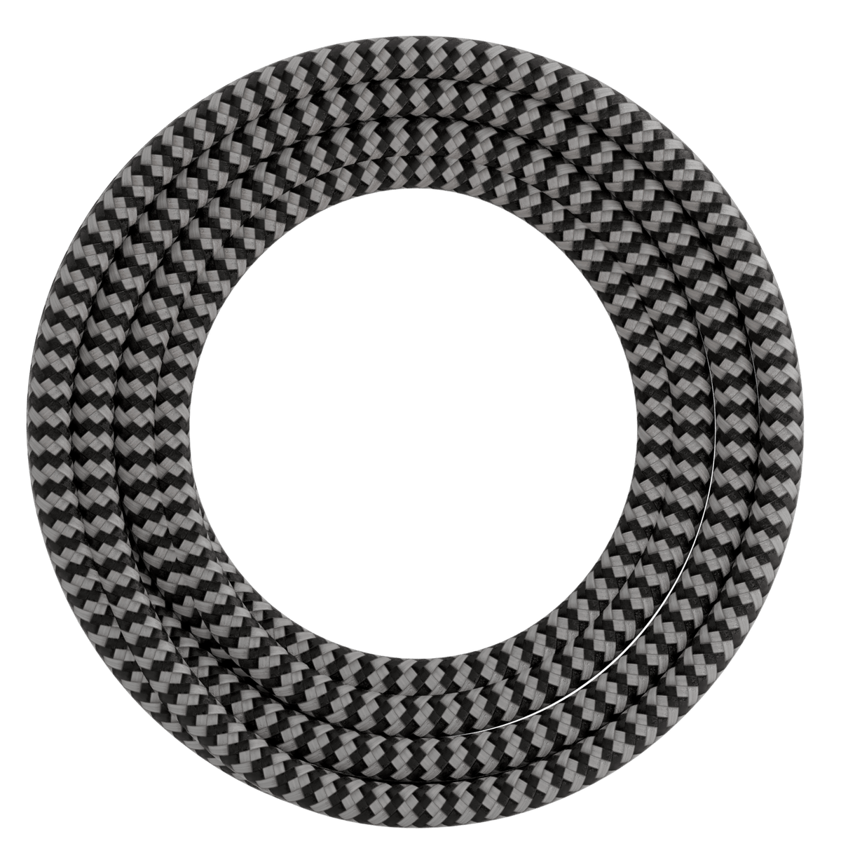 Calex Creations Textiel kabel - Zwart/Wit - 1.5meter