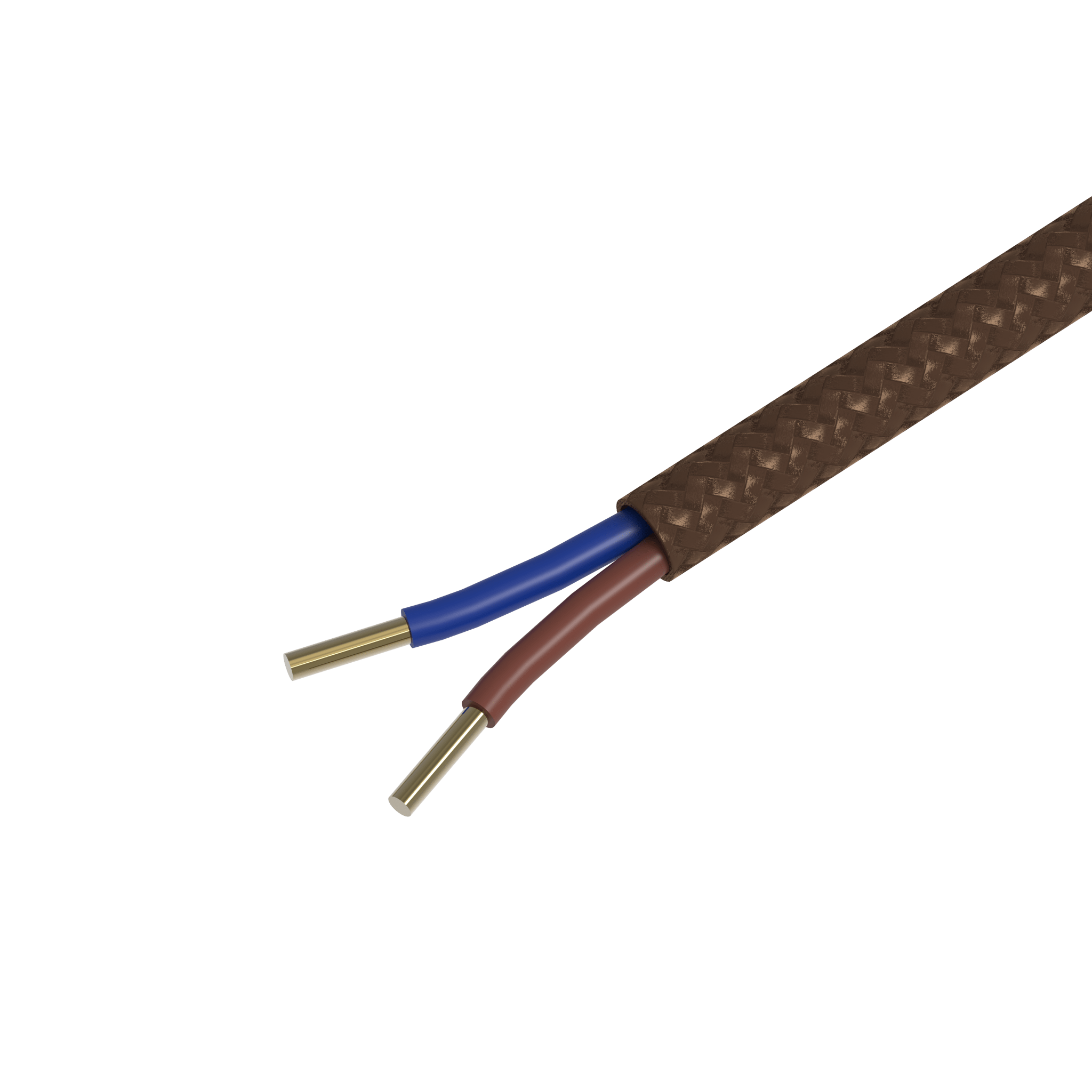 Calex Creations Textiel kabel - Bruin - 1.5meter