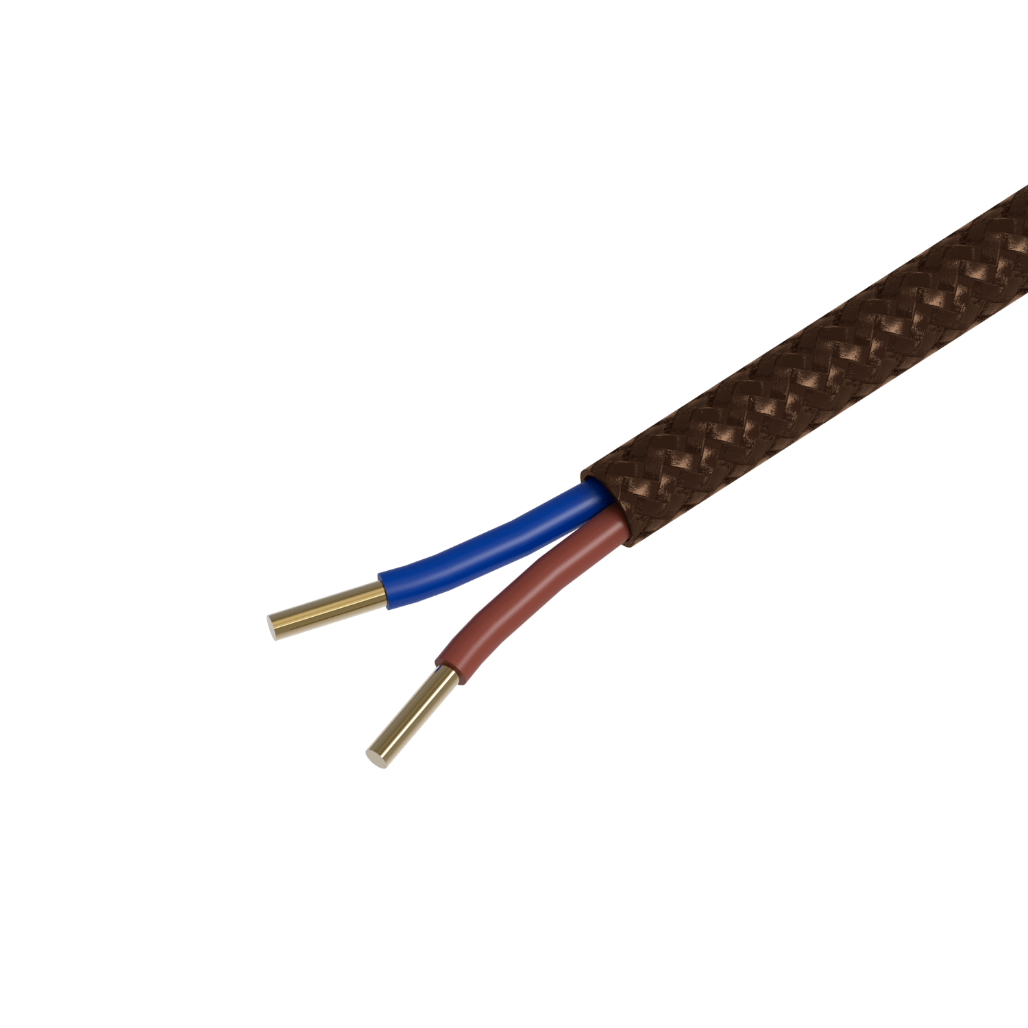 Calex Creations Textiel kabel - Bruin - 1.5meter