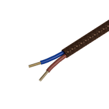 Calex Creations Textiel kabel - Bruin - 1.5meter