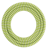 Calex Creations Textiel kabel - Limoen/Wit - 1.5meter