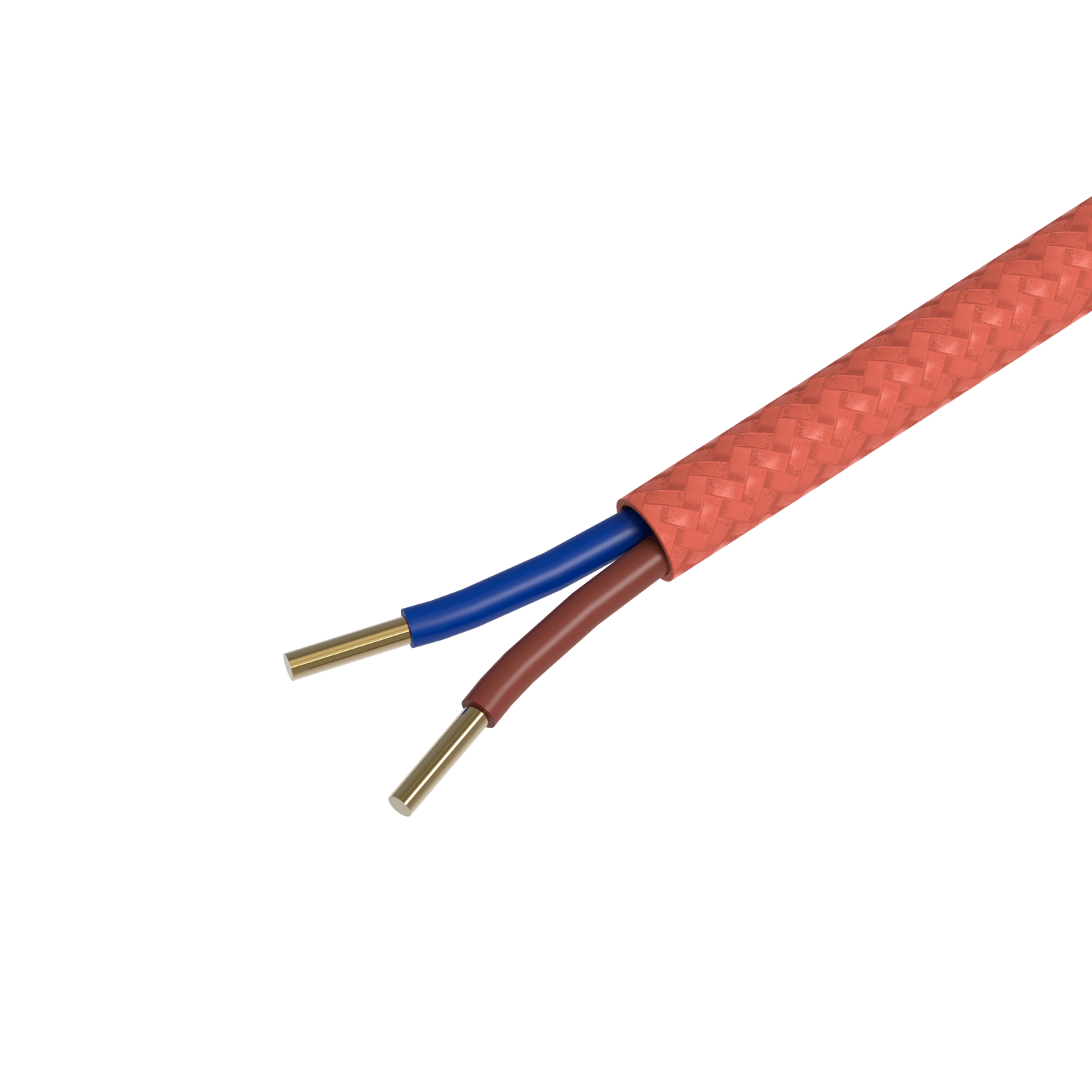 Calex Creations Textiel kabel - Oranje - 1.5meter