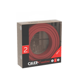 Calex Creations Textiel kabel - Rood - 1.5meter