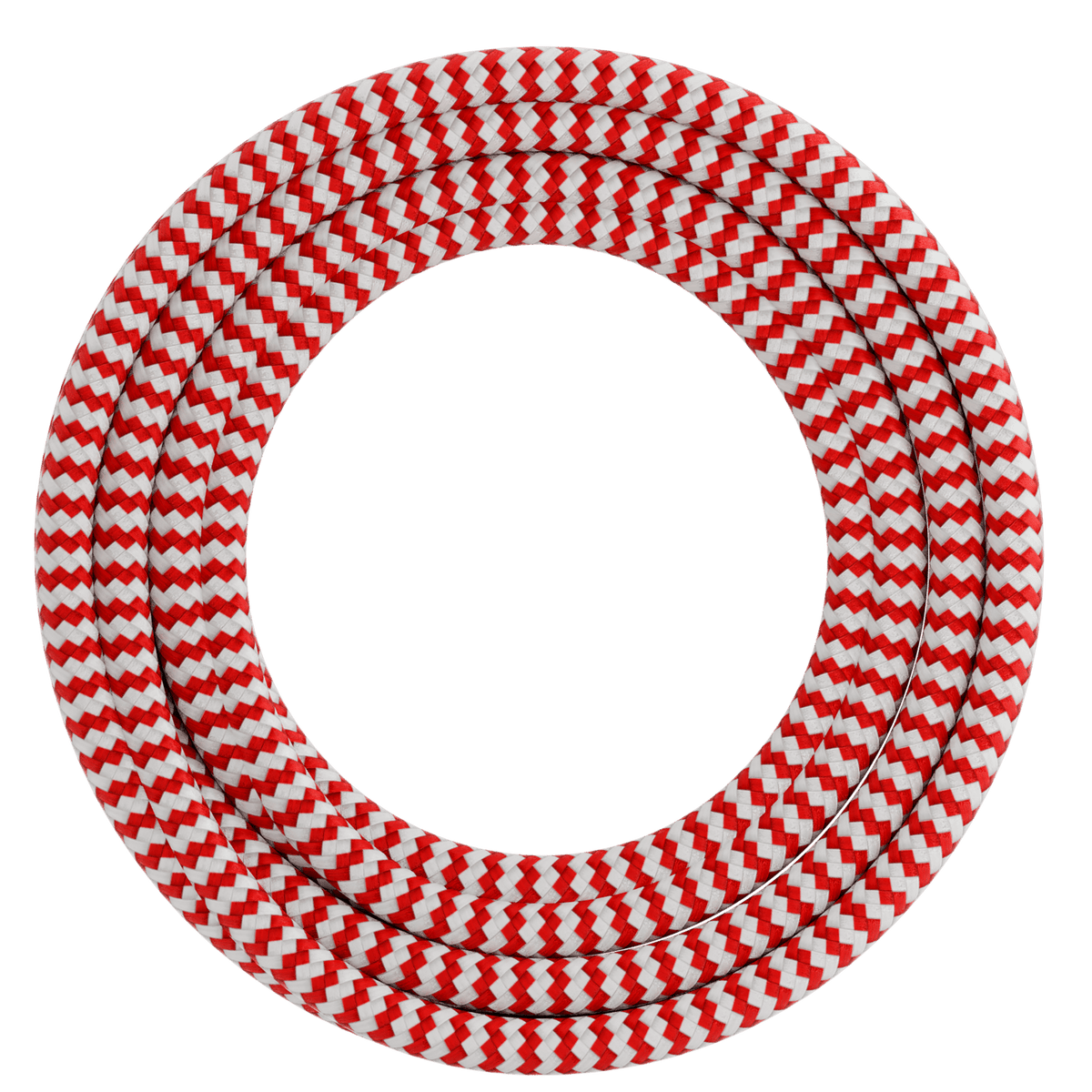 Calex Creations Textiel kabel - Rood/Wit - 1.5meter