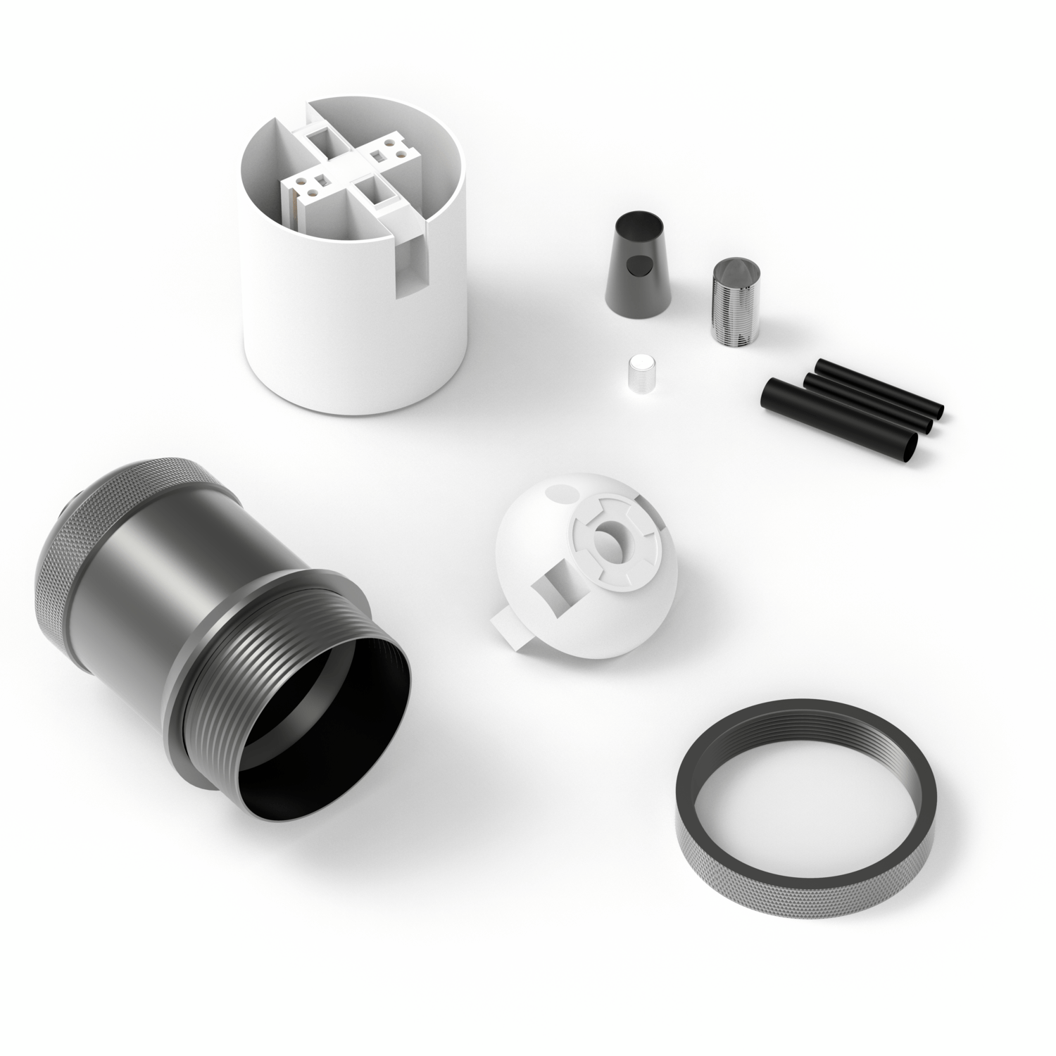 Calex Creations Lamphouder - Zwart - E27 - Peak model