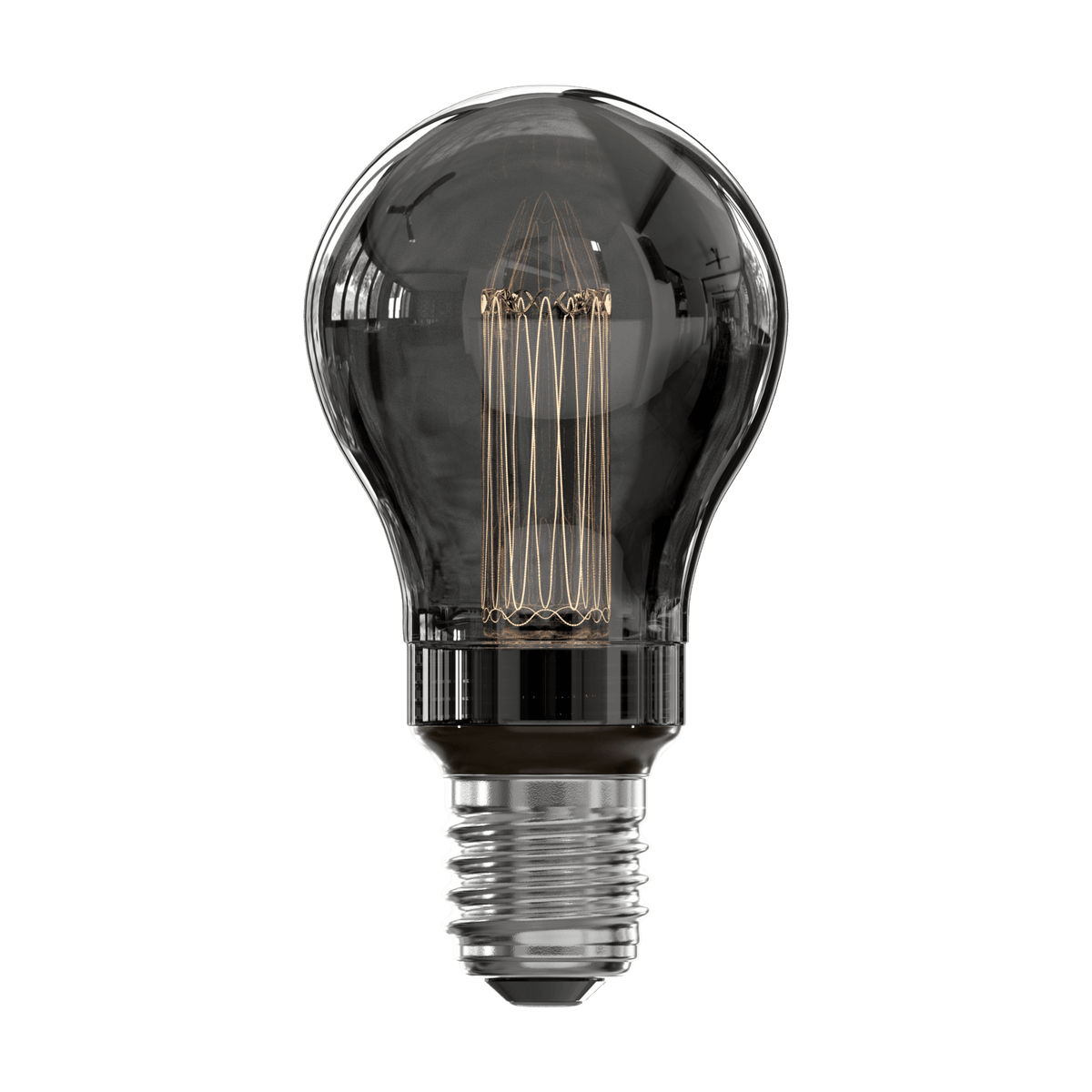 Calex Crown LED Lamp - E27 - A60 - Titanium - 3.5W - Dimbaar
