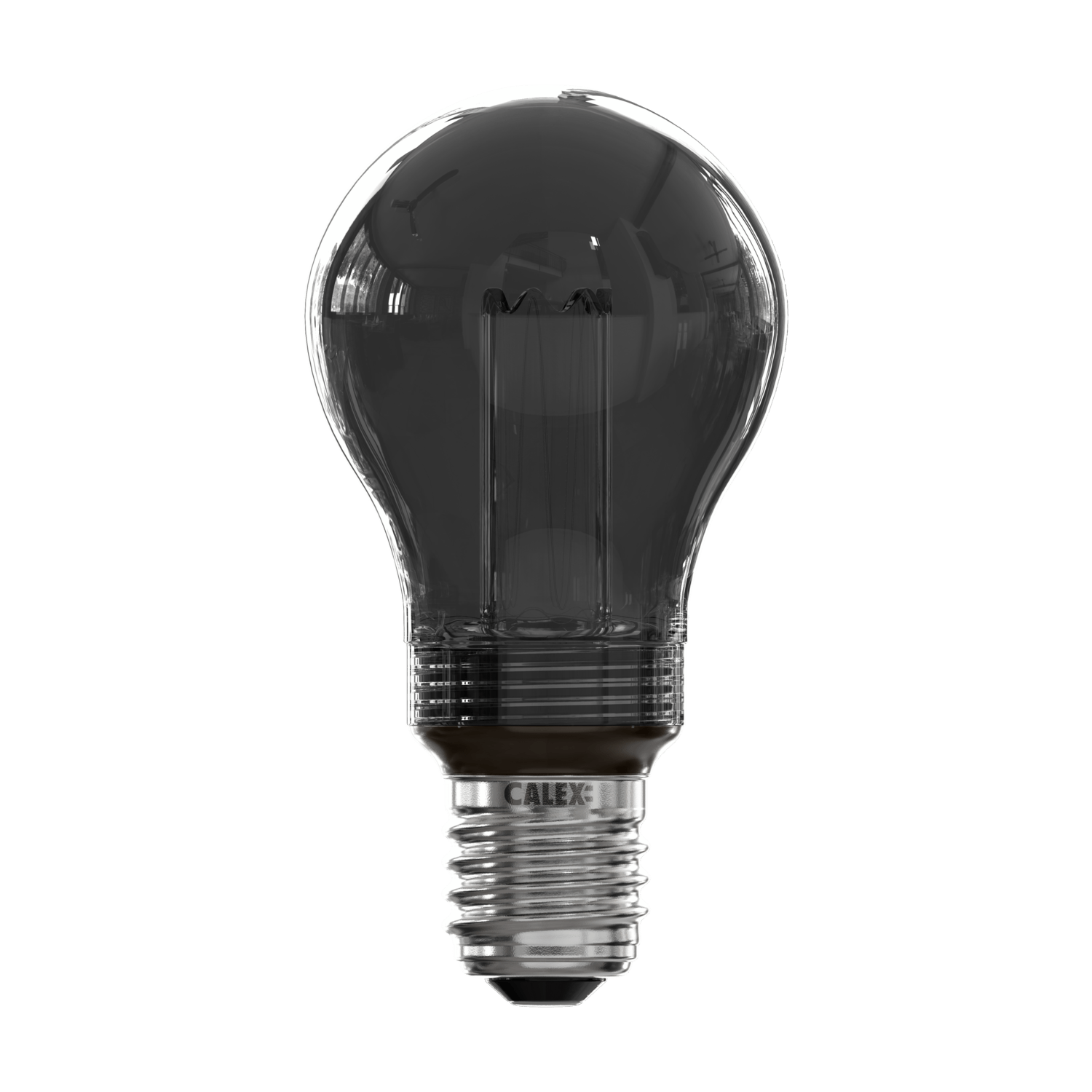 Calex Crown LED Lamp - E27 - A60 - Titanium - 3.5W - Dimbaar