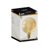Calex Crown LED Bulb - E27 - G125 - Gold - 3.5W - Dimmable
