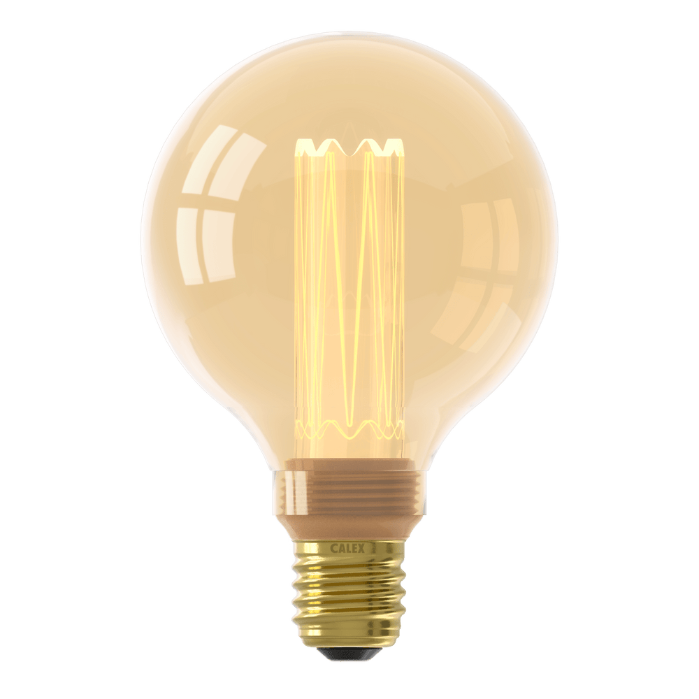 Calex Crown Serie LED Lamp - E27 - G95 - Goud