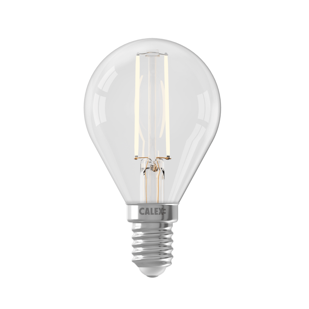 Calex Lampe LED à filament - E14 - P45 - Transparent