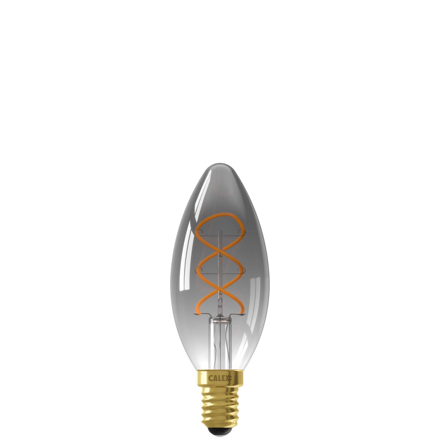 Calex Lampe LED à filament Flex - E14 - B35 - Titane