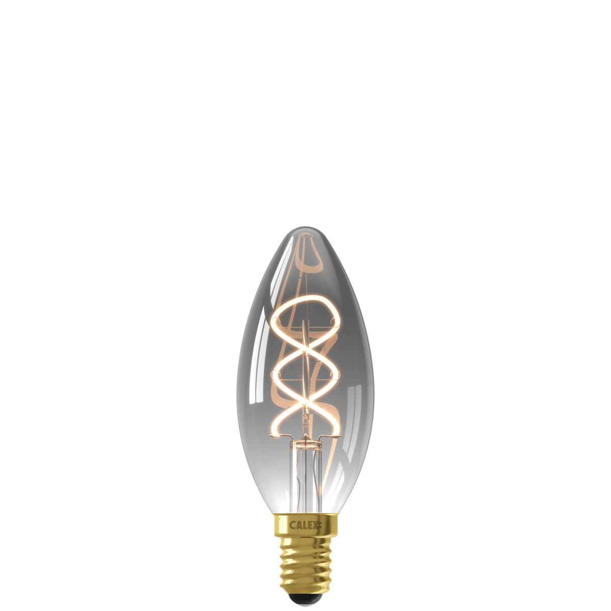 Calex Lampe LED à filament Flex - E14 - B35 - Titane