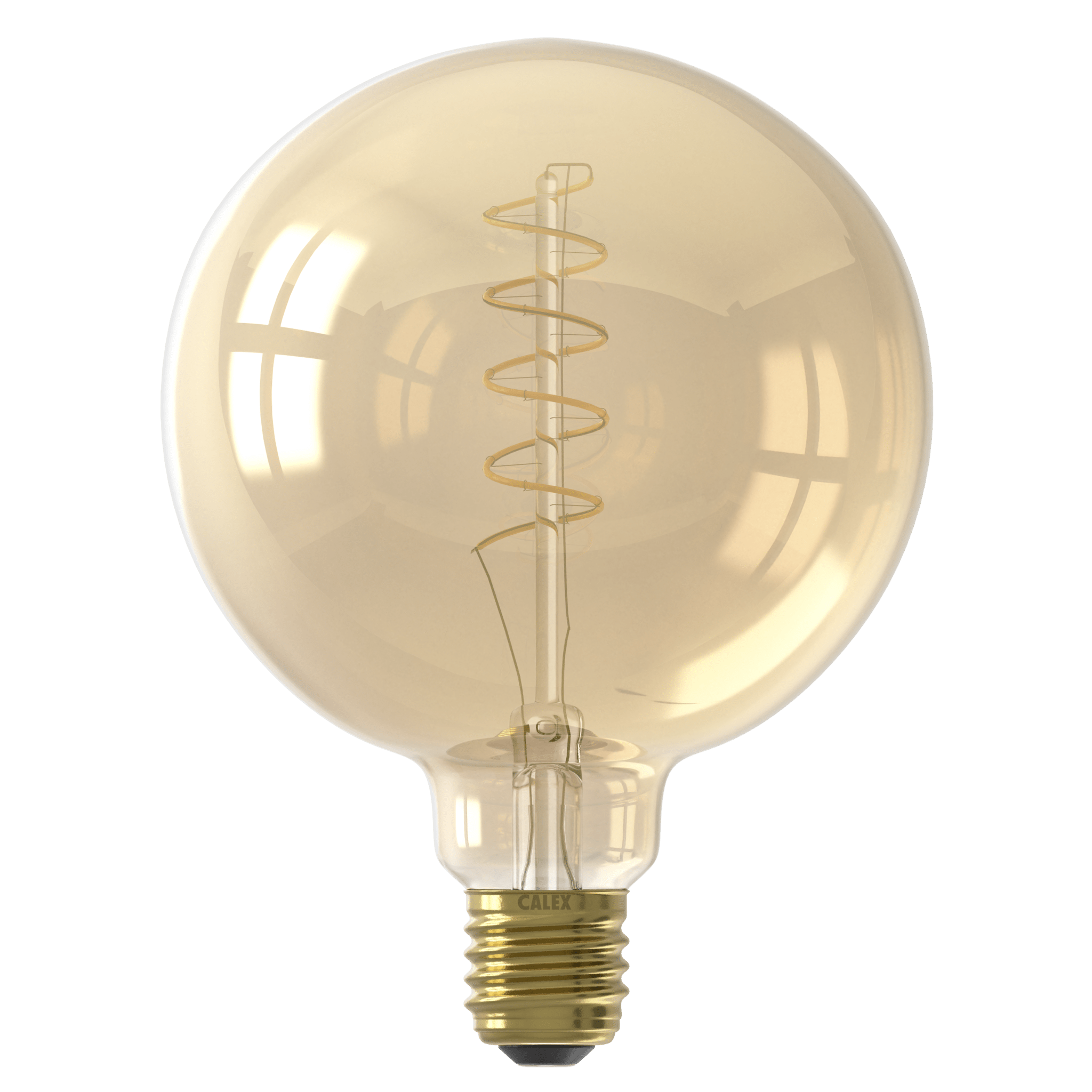 Calex Flex Filament LED Lamp - E27 - G125 - Gold