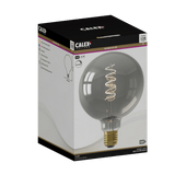 Calex Spiraal Filament LED Lamp - E27 - G125 - Titanium