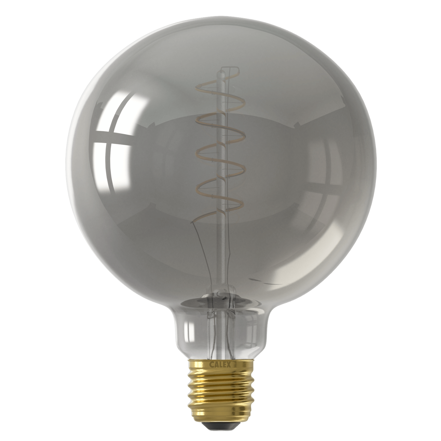Calex Spiraal Filament LED Lamp - E27 - G125 - Titanium