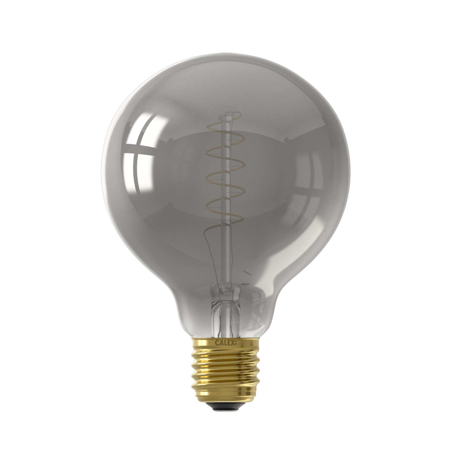 Calex Spiral Filament LED Bulb - E27 - G95 - Titanium