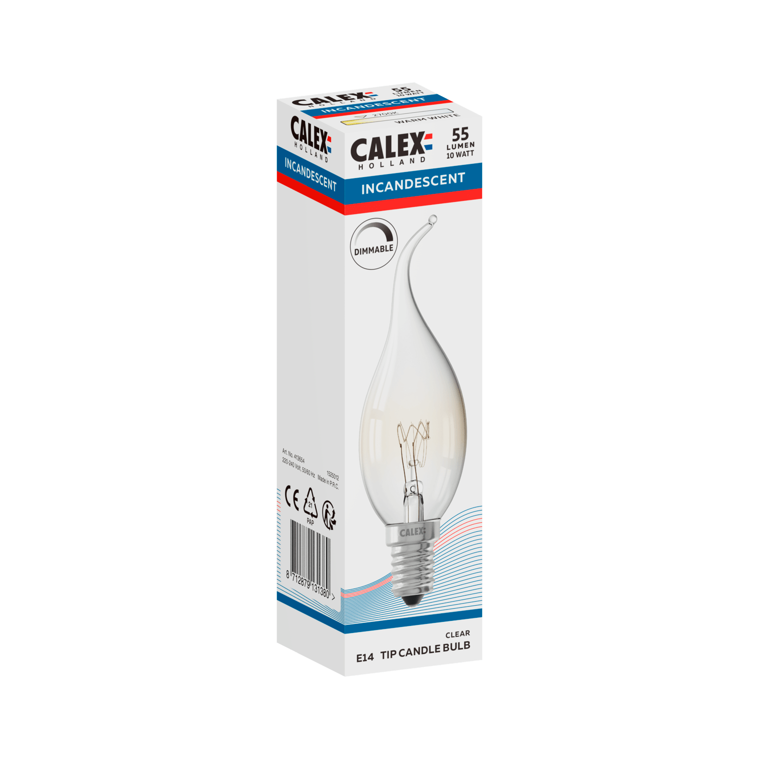 Calex Ampoule Incandescente - E14 - BXS35 - Clair