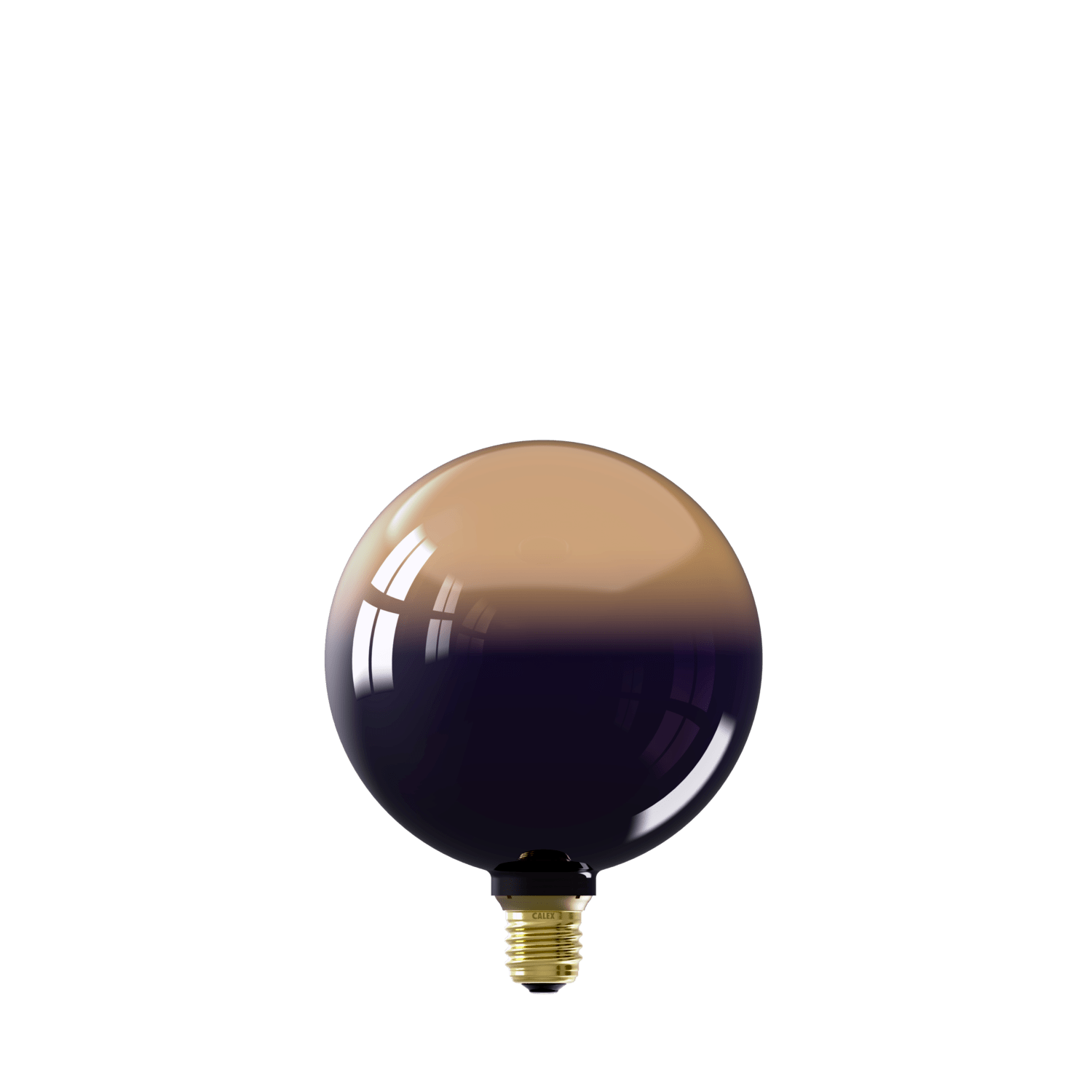 Calex Inception Bulb - E27 - G125 - Gradient Black/Gold