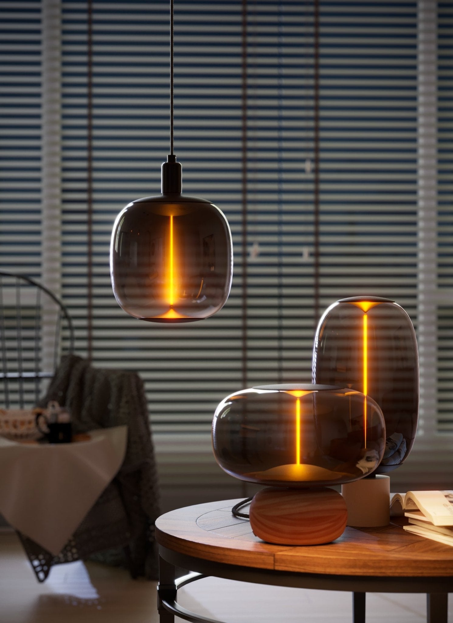 Calex Magneto Asarna LED Lamp - E27 - Black - 4W - Dimmable