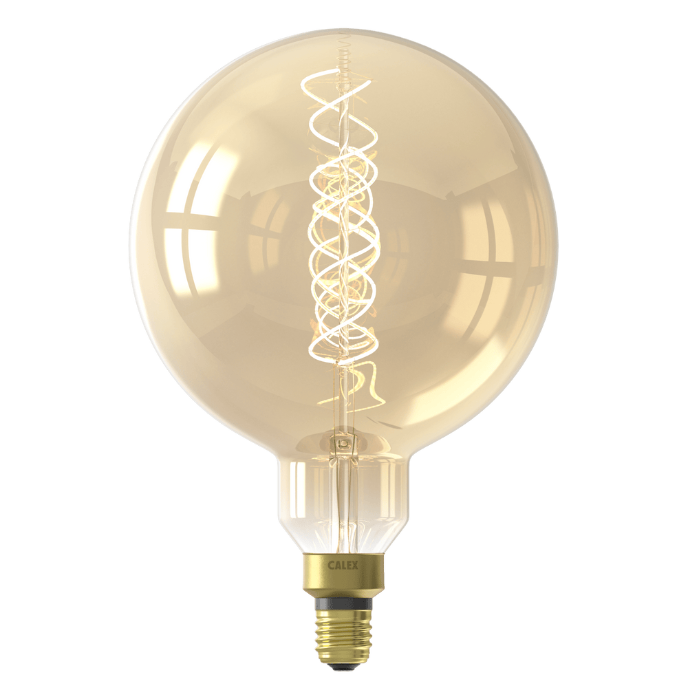 Calex Mega Globe Bulb - E27 - Filament - Gold