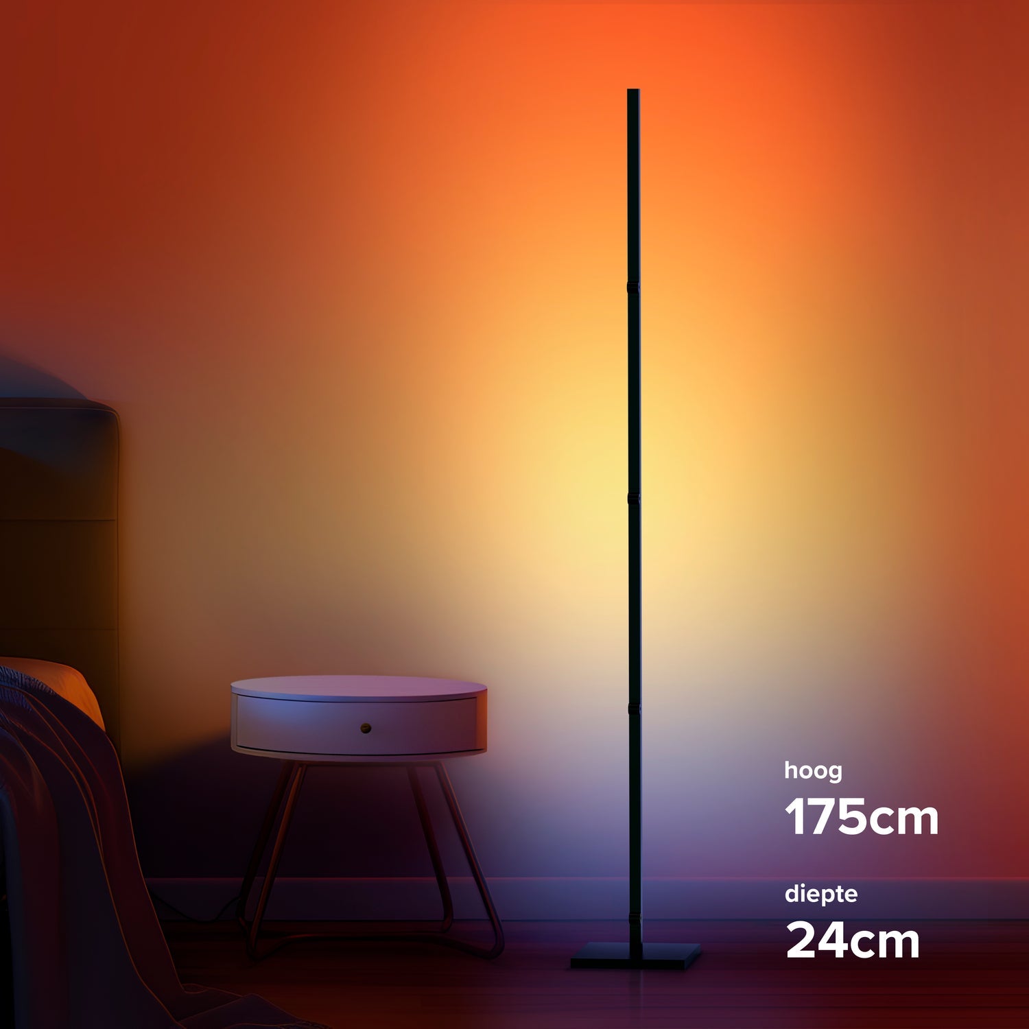 Calex Smart Lampadaire Pliable - RGBIC + CCT