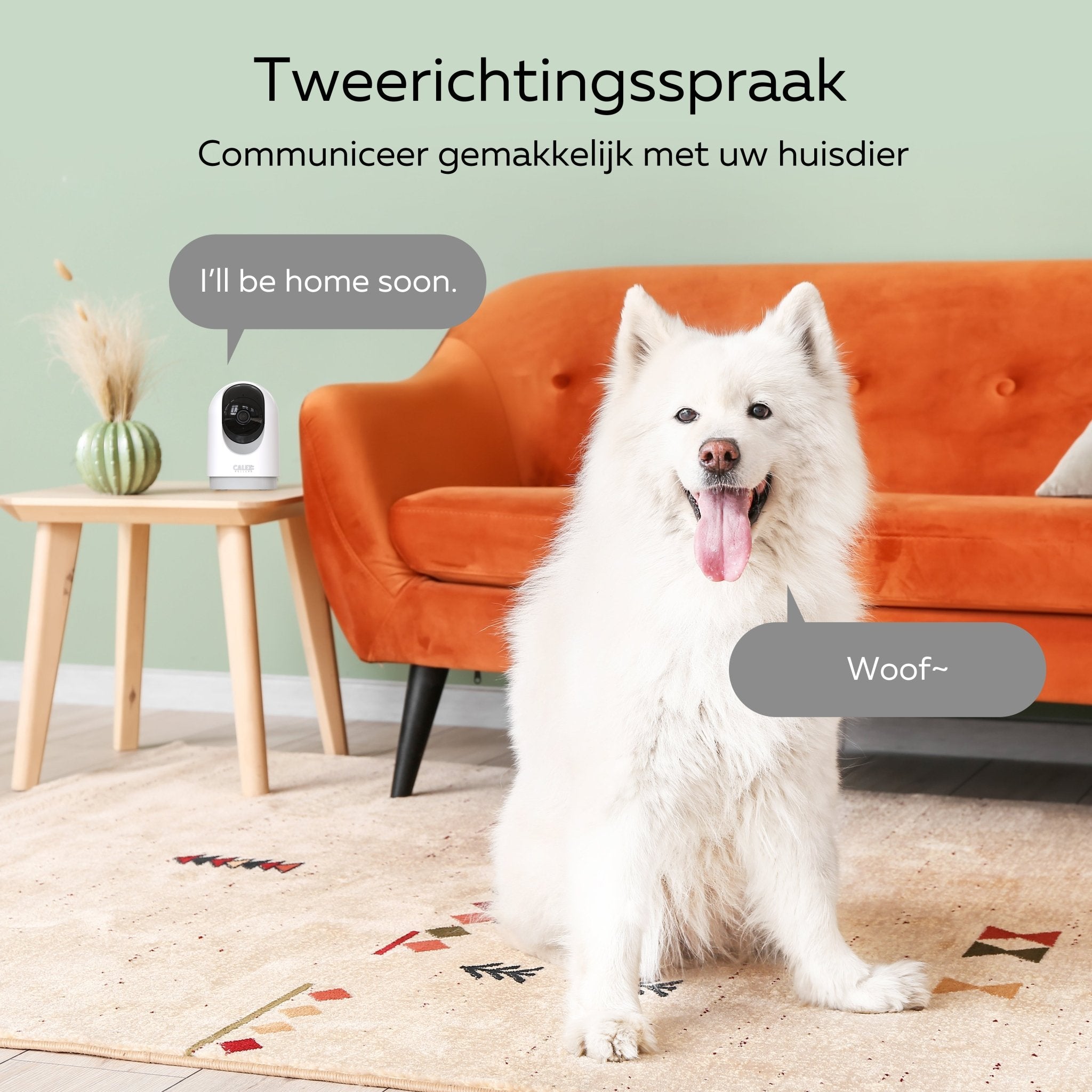 Calex Smart Binnen PTZ Camera - 2K - Wit