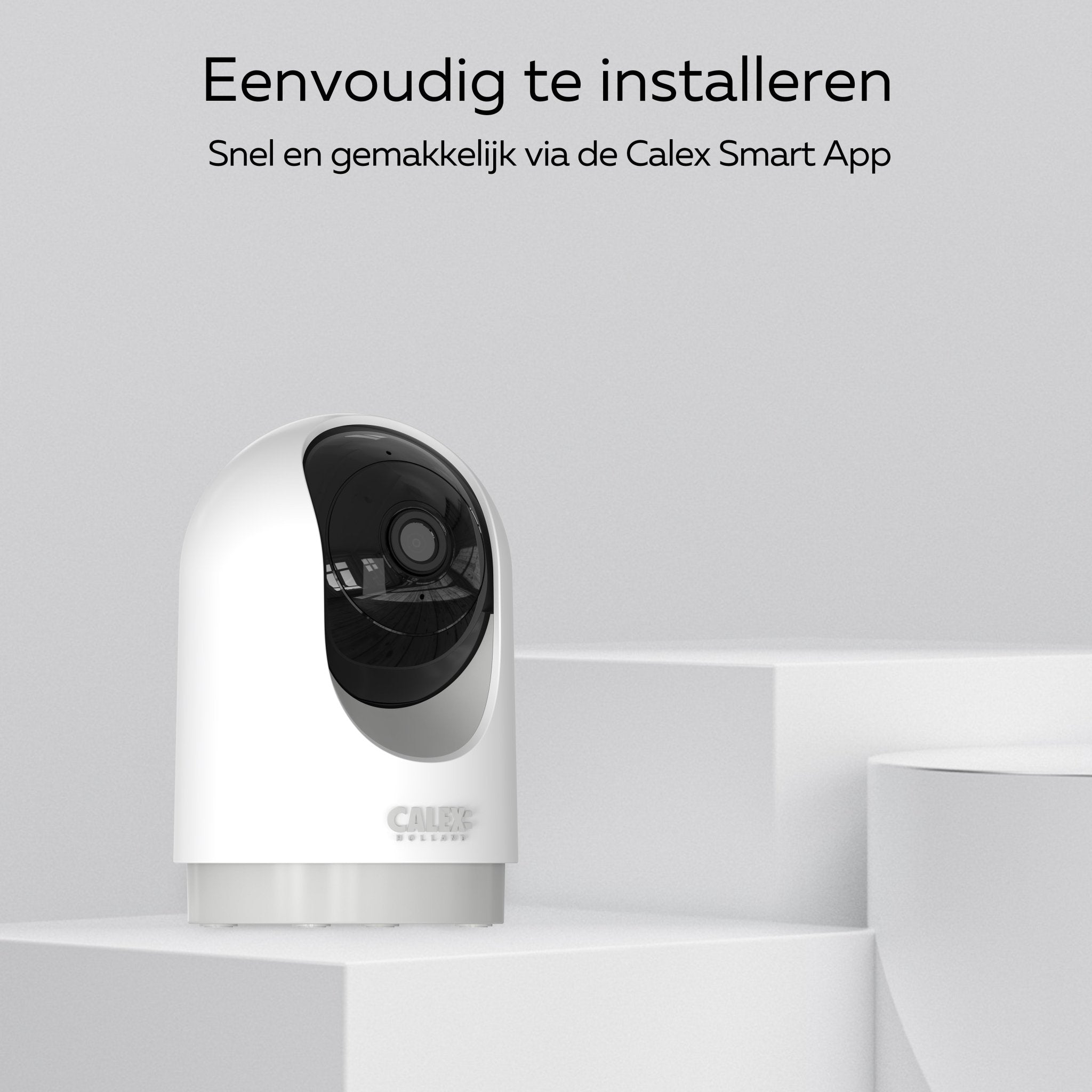Calex Smart Binnen PTZ Camera - 2K - Wit
