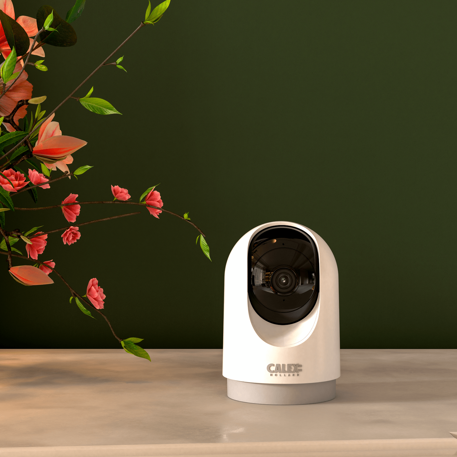 Calex Smart Binnen PTZ Camera - 2K - Wit