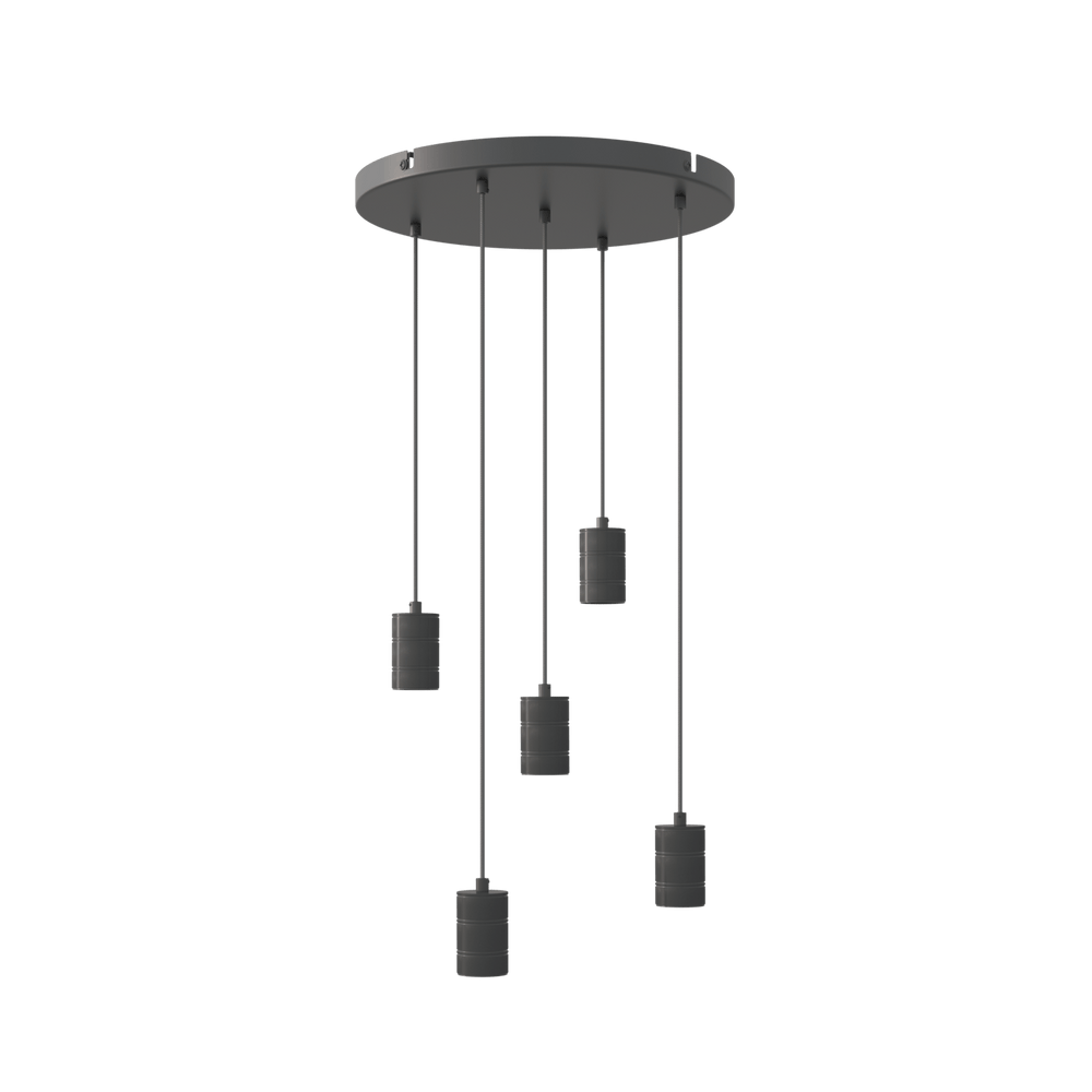 Calex Hanglamp - 5x E27 - 50cm - Zwart