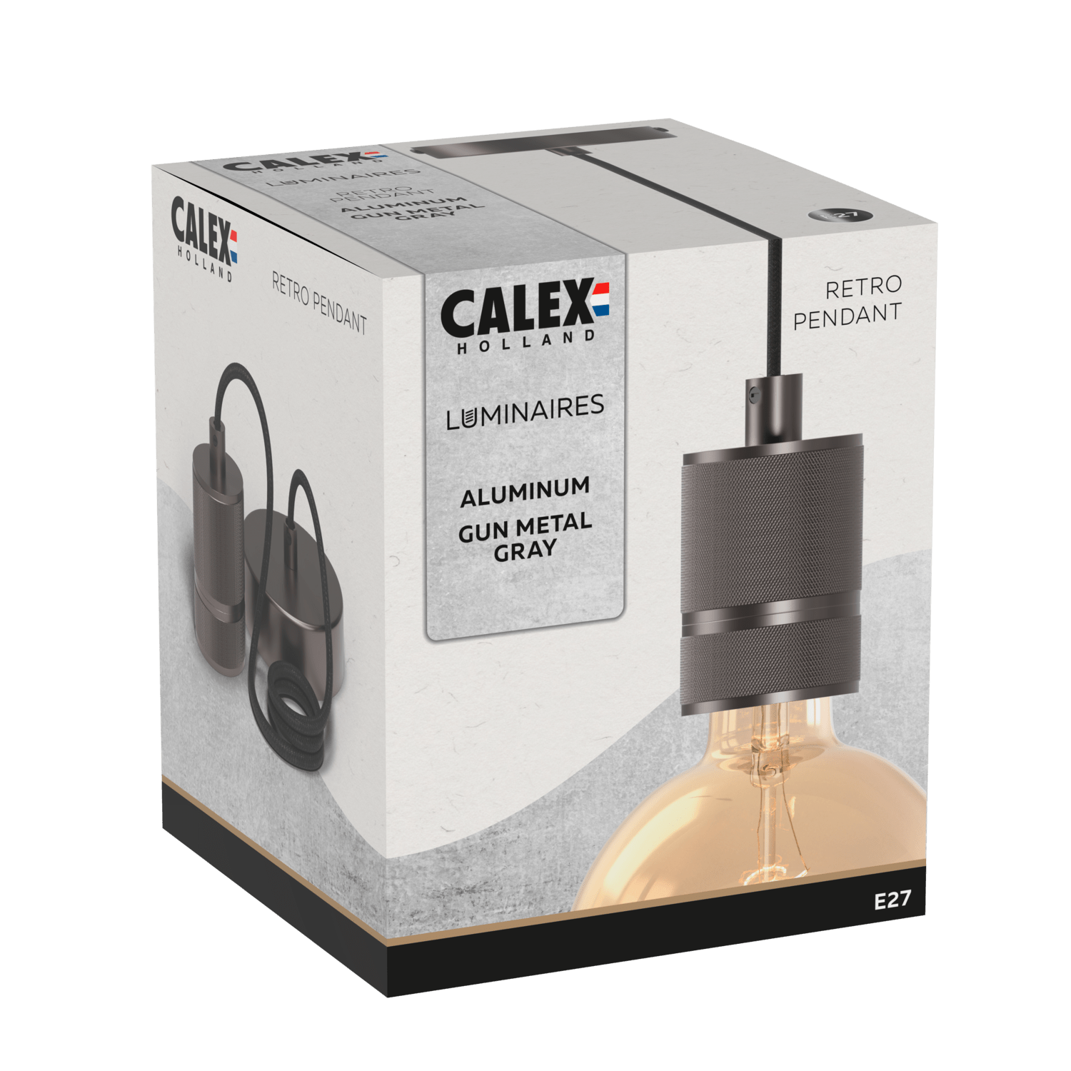 Calex Hanglamp - E27 - Grijs