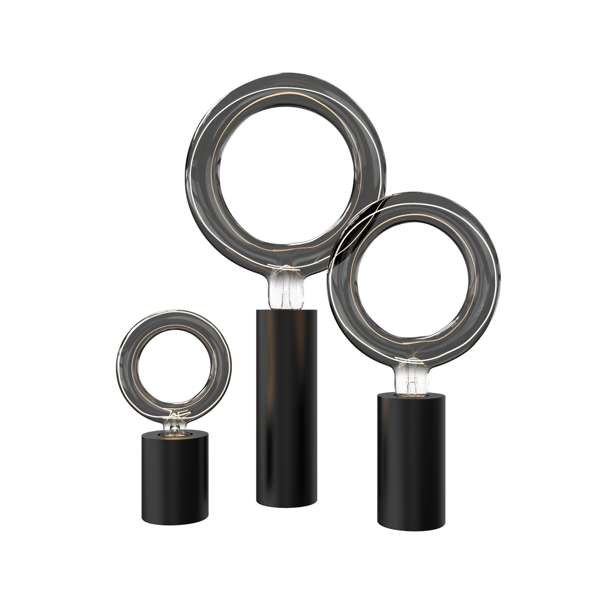 Calex Rada combi set LED Lamp Titanium - E27 - 4/5/6W - Dimbaar