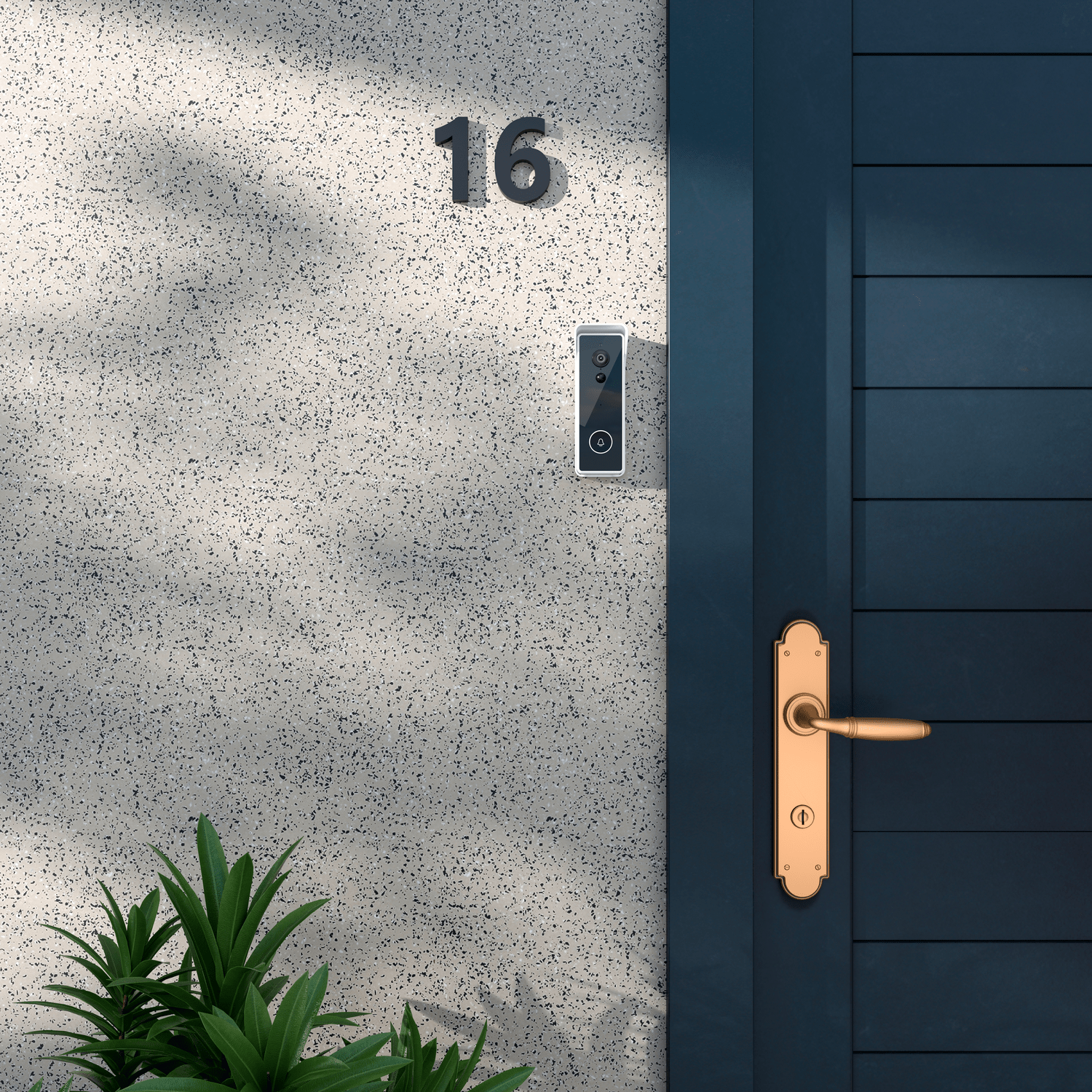 Calex Smart Video Deurbel - 2K - Draadloos - Zwart