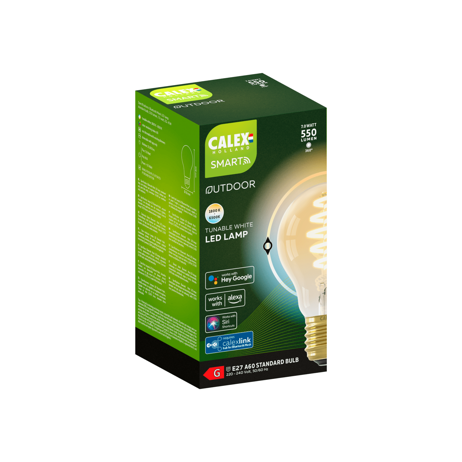 Calex Smart LED Bulb Mesh - E27 - A60 - CCT - Gold