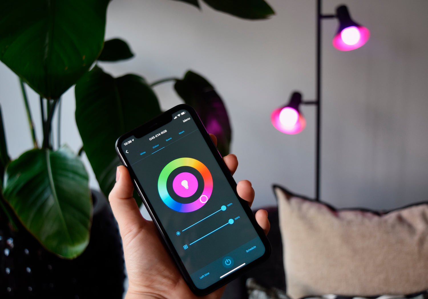 Calex Smart LED Bulb - 2 Pack - E27- A60 - RGB + CCT