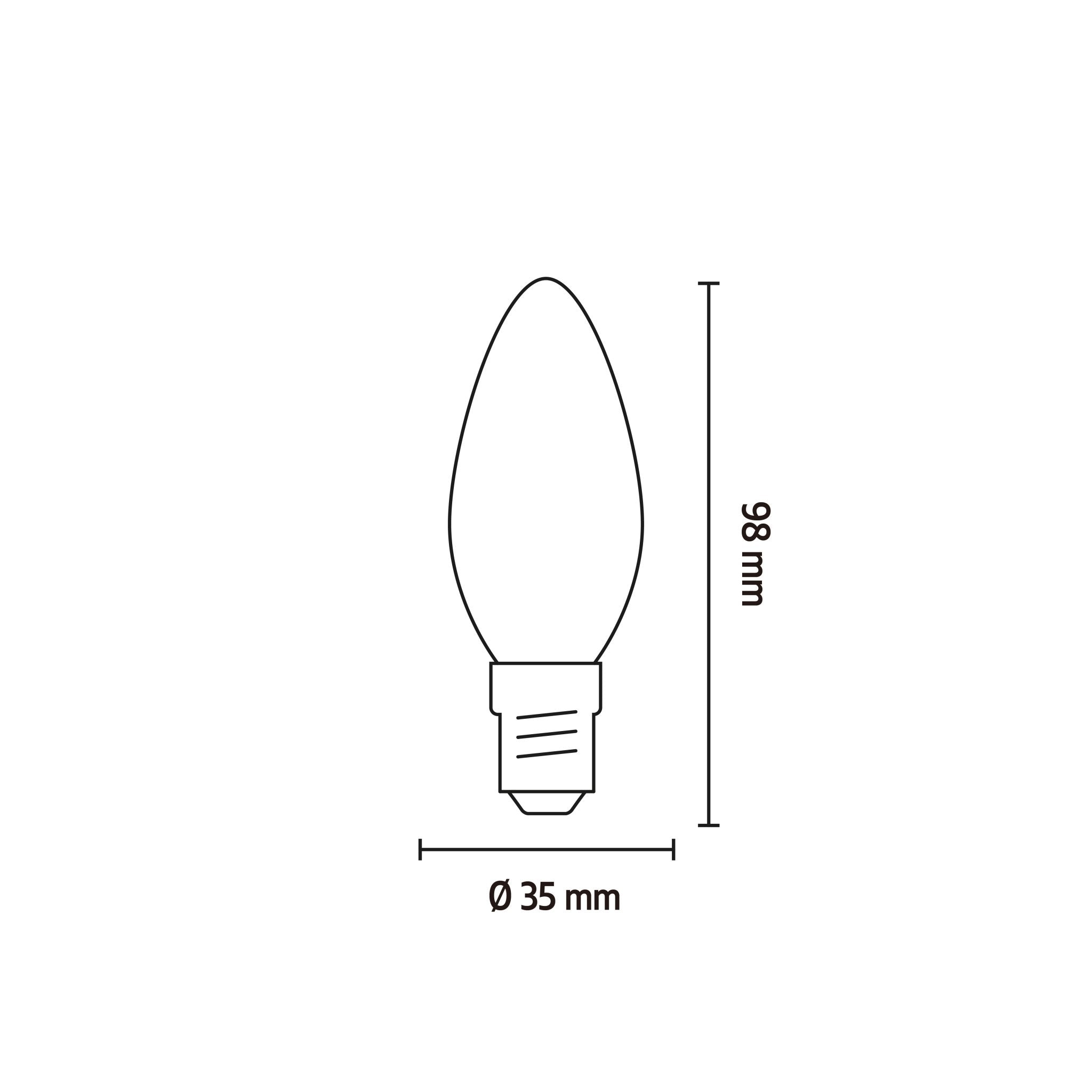 Calex Smart LED Lamp - E14 - B35 - RGB + CCT