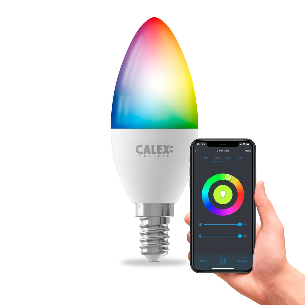 Calex Smart LED Lamp - E14 - B35 - RGB + CCT