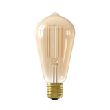 Calex Smart Ampoule LED - E27 - Filament - ST64 - CCT - Doré