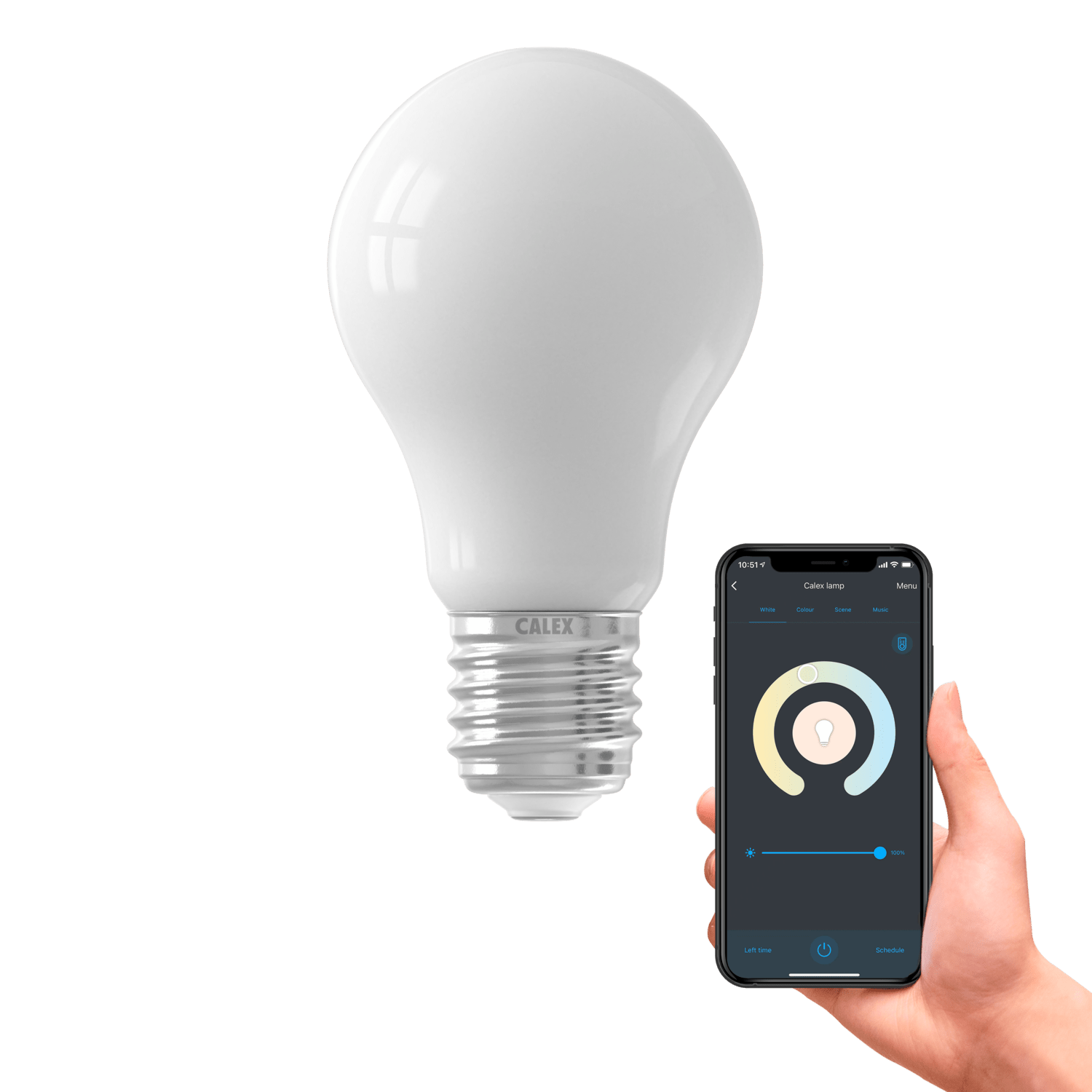 Calex Slimme LED Lamp - Filament - A60 - Softline - E27 - 7.5W