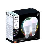 Calex Smart LED Bulb - 2 Pack - E27- A60 - RGB + CCT