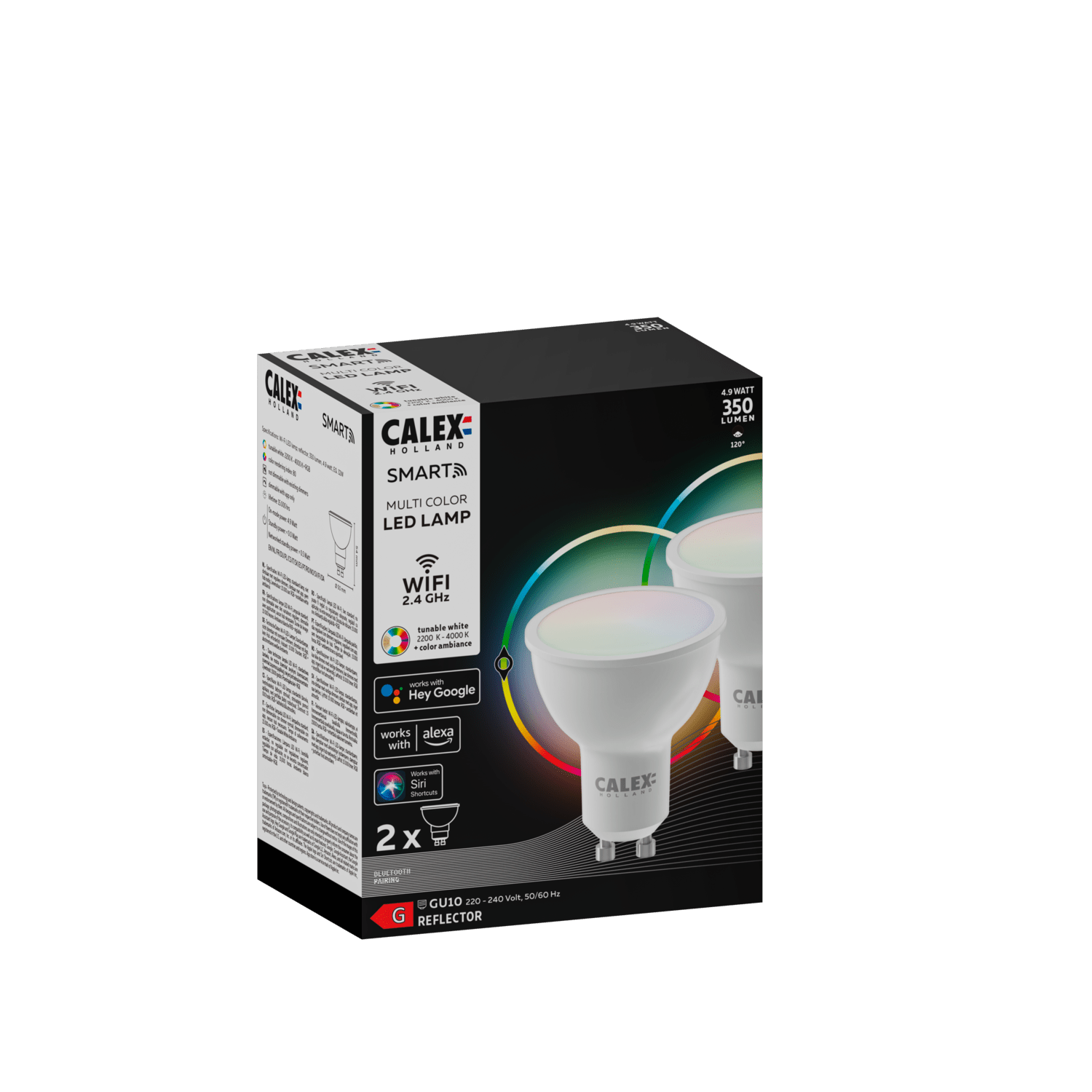 Calex Smart LED Bulb - 2 Pack - GU10 - RGB + CCT