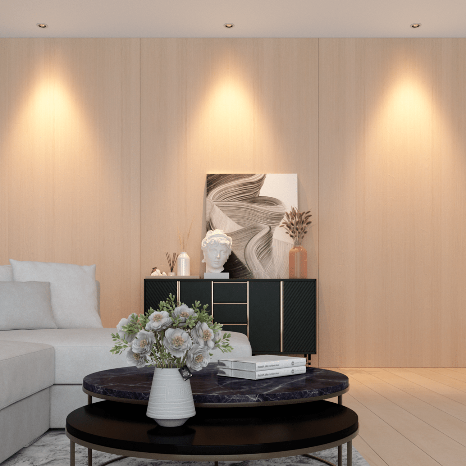 Calex Slimme LED Inbouwspot - Warm Wit - Zwart