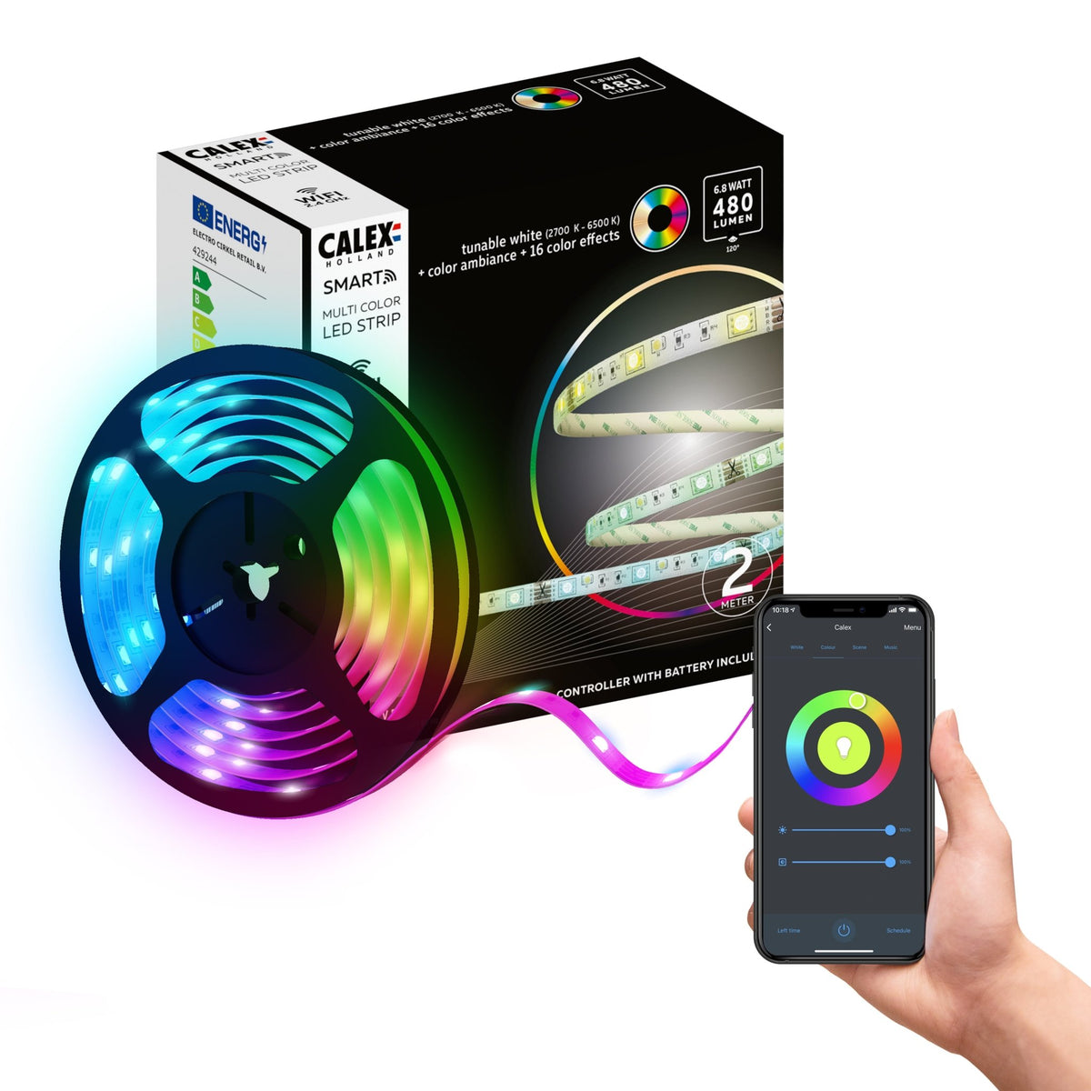 Calex Smart LED Strip - 2M - RGB + CCT