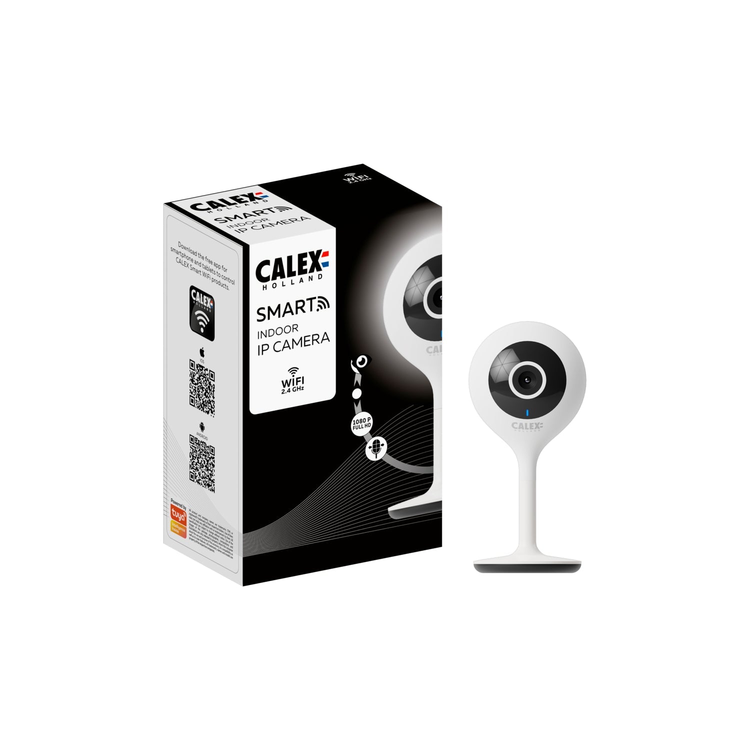 Calex Smart Binnencamera - 1080P - Wit